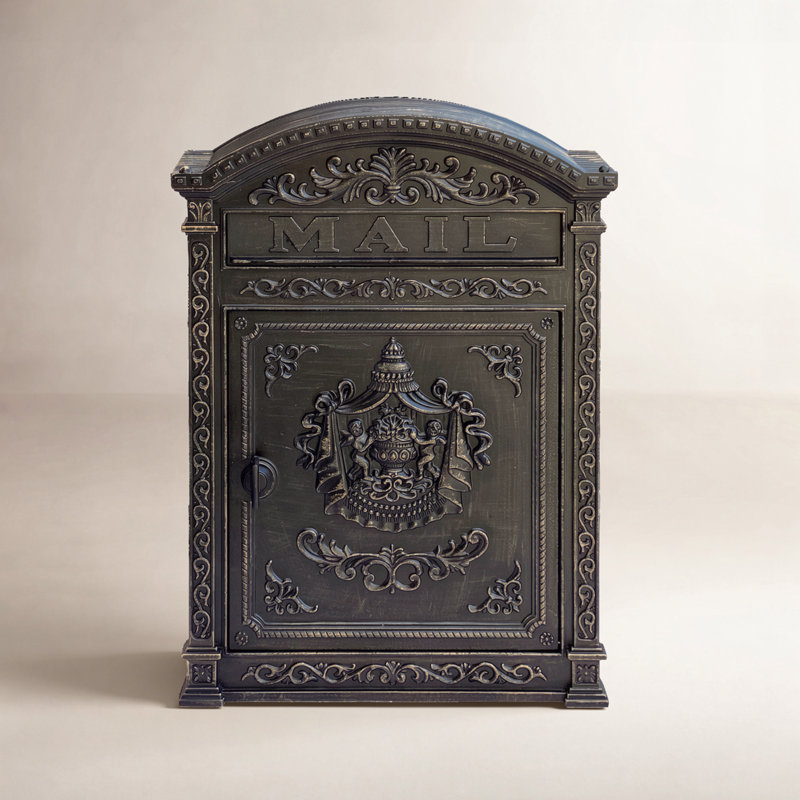 Aluminum Wall Mounted Mailbox, Bronze
