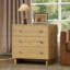 Meuble de rangement à 3 tiroirs de 80 cm de large, fini chêne naturel, fini grain de bois-530820934