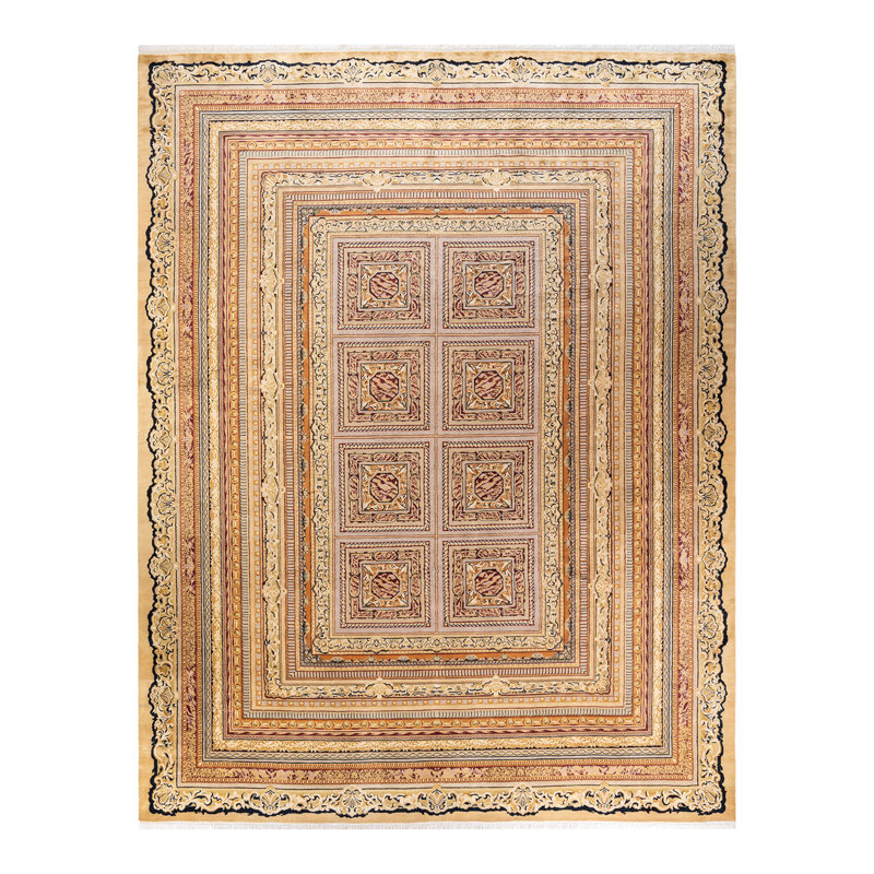 Classic One-of-a-Kind 9' 1" X 12' 3" Hand Knotted Area Rug