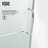 Piedmont 36" W x 36" D x 79" H Hinged Frameless Shower Enclosure with 3/8  Clear Glass&Base-99217231
