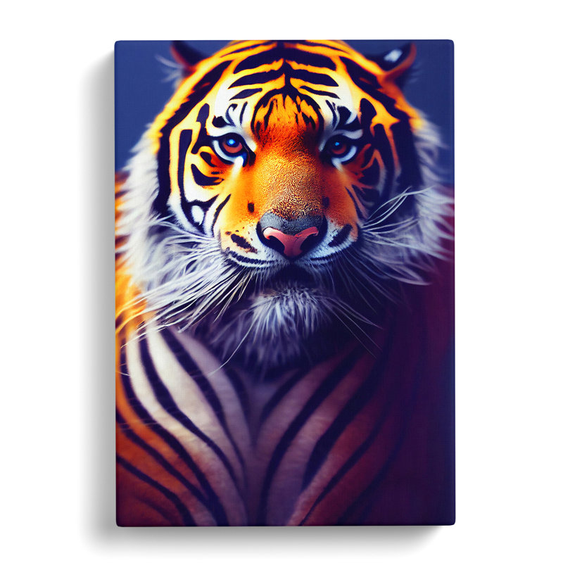 Striking Tiger No.5 - Wrapped Canvas, 76cm H x 35cm W x 3cm D