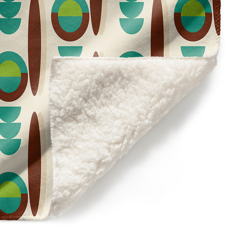 Couverture Mid-Century Lima, 68 po x 80 po, Turquoise