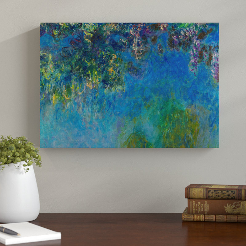 Wisteria by Claude Monet - Wrapped Canvas, 40cm H x 60cm W