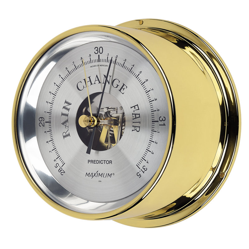 Predictor 6.5'' Barometer, Brass /Silver