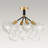Meyana 4 - Light Clear Glass Semi Flush Mount-1108286505