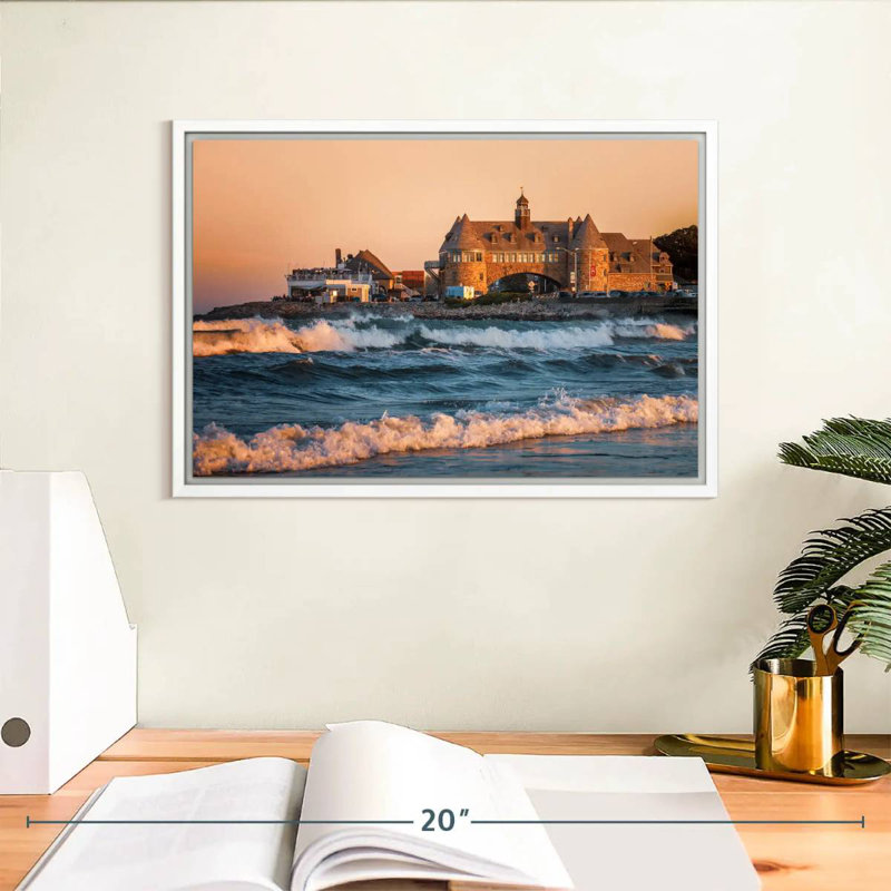 Narragansett Towers, Cadre flottant blanc, 13 po x 9 po
