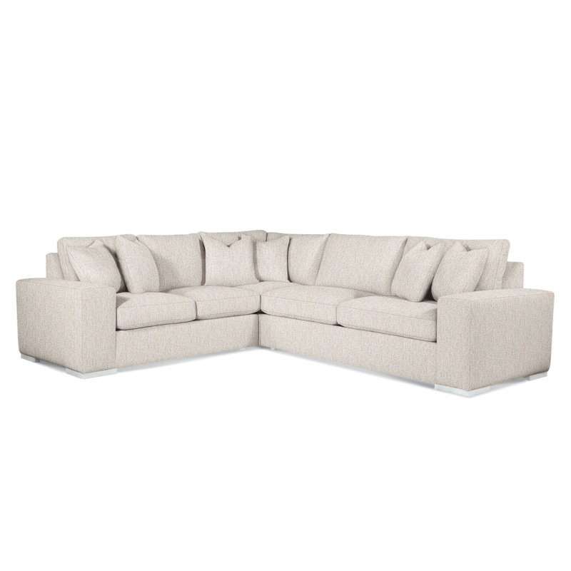 Canapé modulaire Memphis, Accoudoir à gauche (vu de face), Blanc givré, Rayures bleues / beiges 0209-61