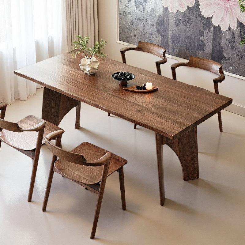 Simple Solid Wood Rectangular Dining Table