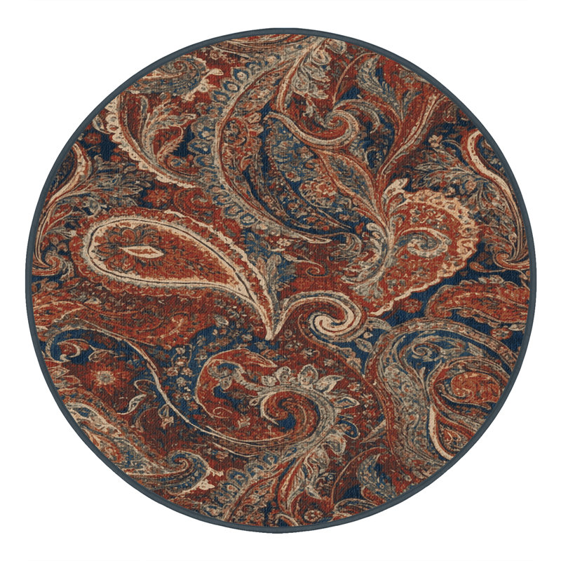 Tapis lavable Paisley Designs Farm, Rond 4 pi