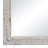 Wood Carved Beaded White Wall Mirror
