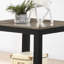 Table de bout simple en bois d'hévéa