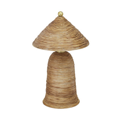 Coco Coconut Fiber Pointed Table Lamp
