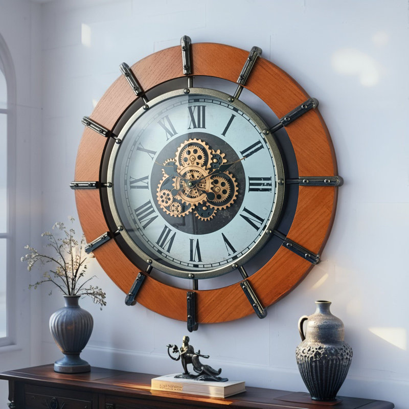 Solid Wood Wall Clock