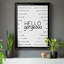 «Hello Gorgeous», art textuel sur toile-335871228-335871216