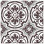 Danielle Espresso 8" x 8" Cement Patterned Wall & Floor Tile