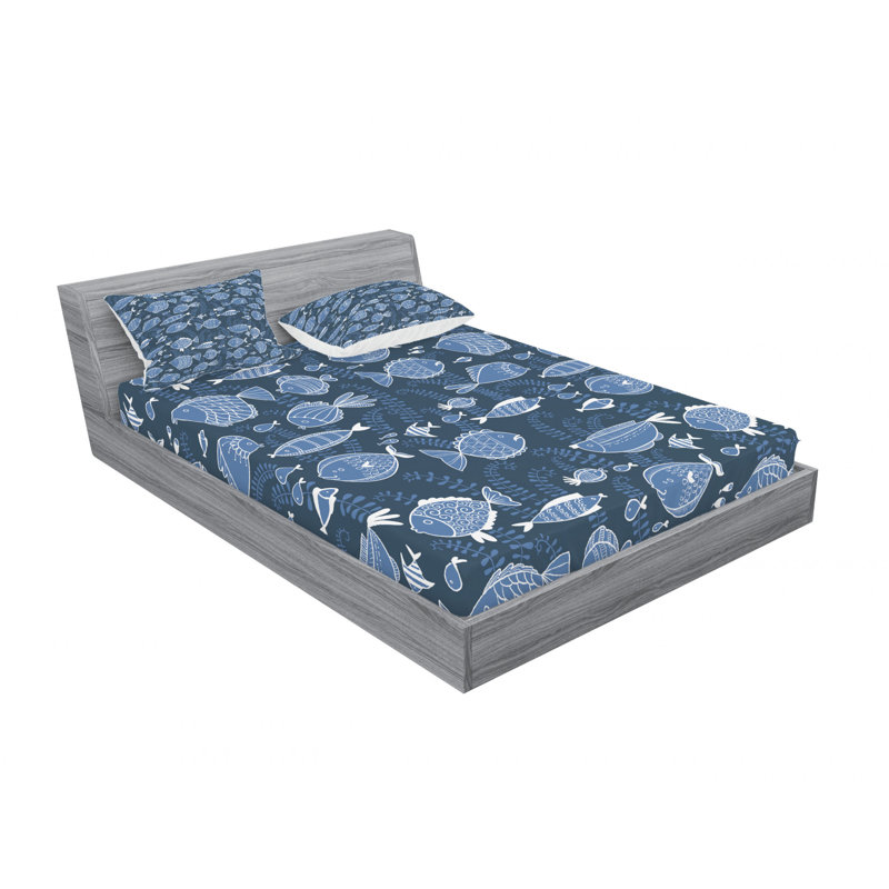 Microfiber Sheet Set, Full/double Sheet Set with Fitted Sheet