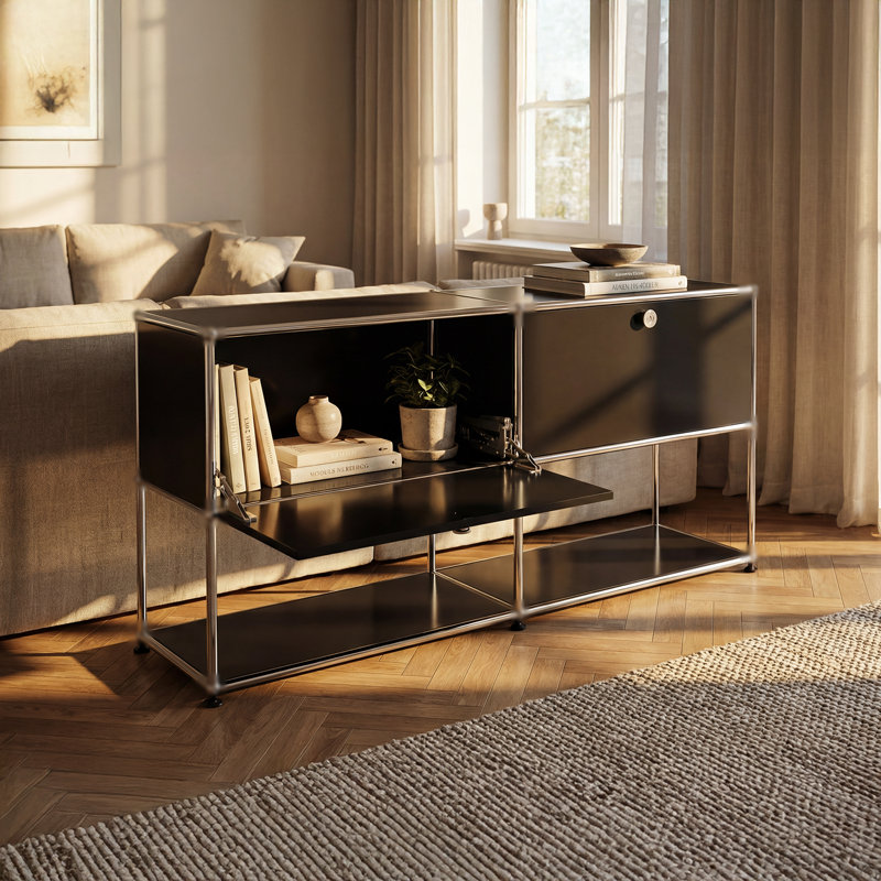 Armoire de rangement moderne, Noir