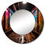 Graffiti Oasis Bold - tunnel coloré, miroir mural décoratif unique, grand miroir industriel rond, impression d'art en métal-99619610