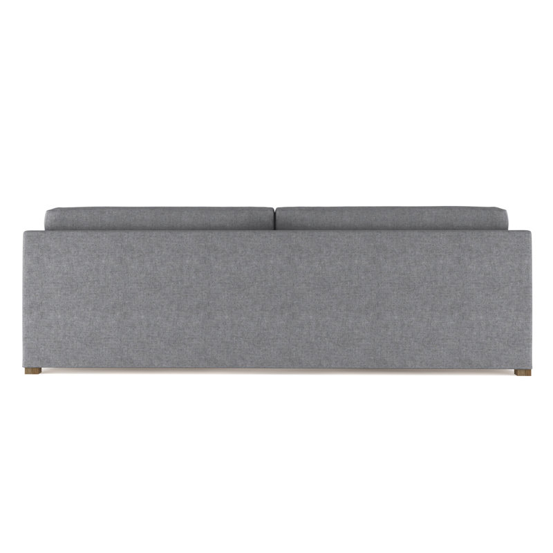 Madison Sofa, 33" H x 84" W x 41" D, Plush Velvet Pumice, Natural