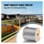 Corde de 500 pi en acier inoxydable 316 de qualité marine - 1/8 po pour les balustres de terrasse et les rampes d'escalier