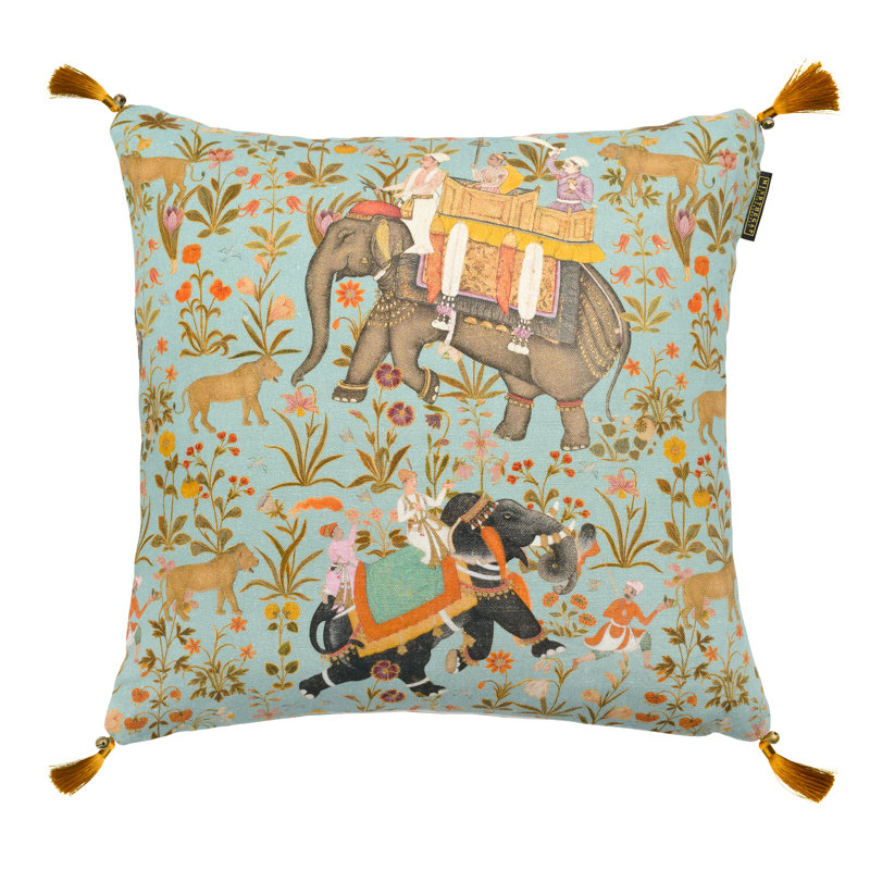 The Home Of An Eccentric Man Linen Square Pillow Cover & Insert