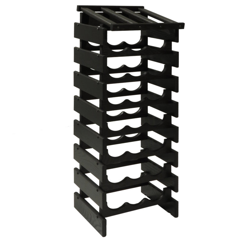 Support à vin Geis, Noir, H 39,5 po x l 14 po x P 12,87 po