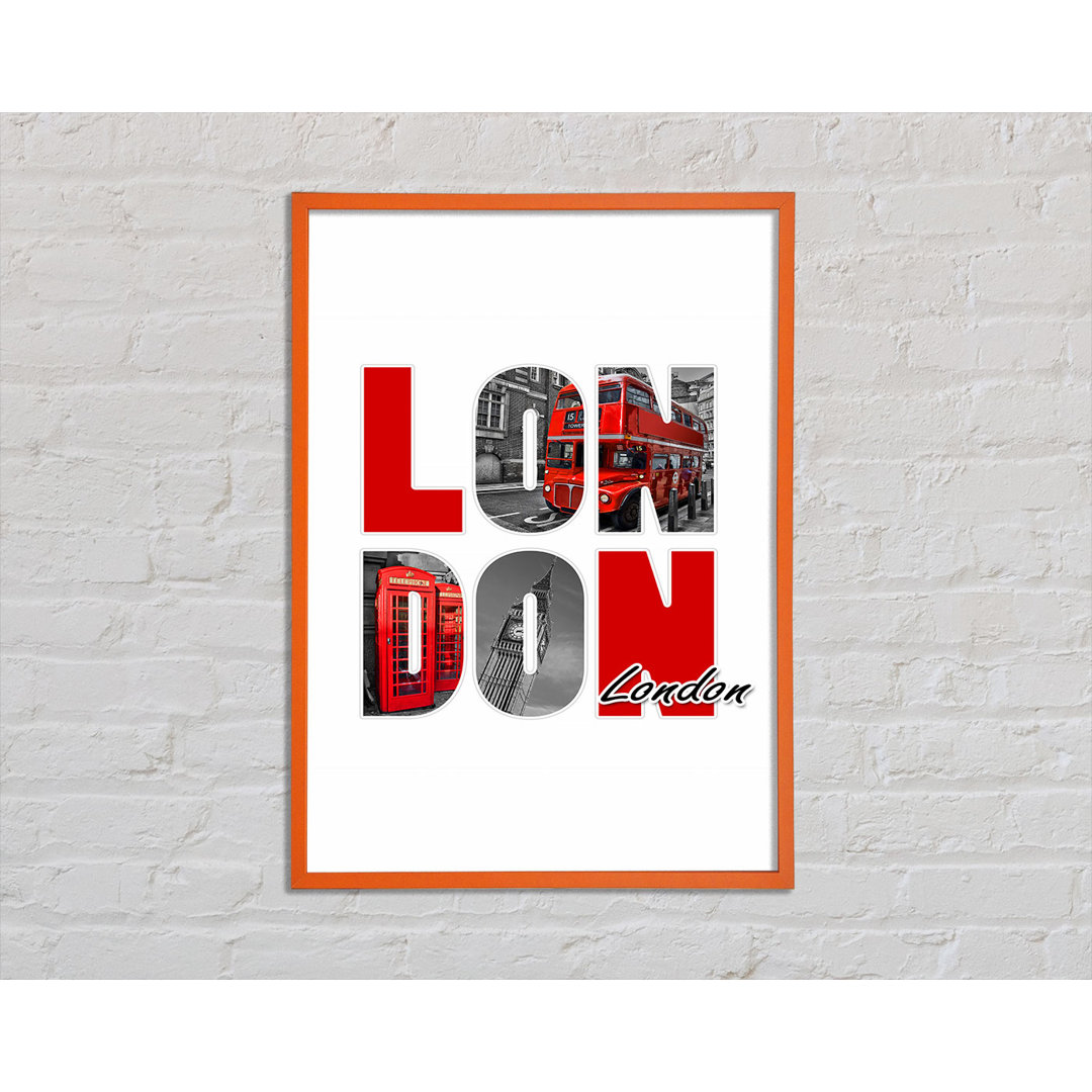 Icons Through the London - Einzelne Bilderrahmen Kunstdrucke