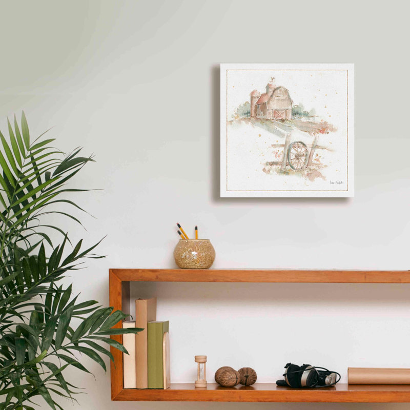 «Farm Friends XV» par Lisa Audit, art mural sur toile, H 12 po x l 12 po x P 0,75 po