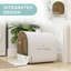 Hooded Cat Litter Tray with SlideOut Drawer 43 x 44 x 47cm White