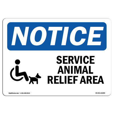 Aire de secours pour animaux de service