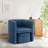 Kyah Upholstered Barrel Chair with Ottoman-111282447