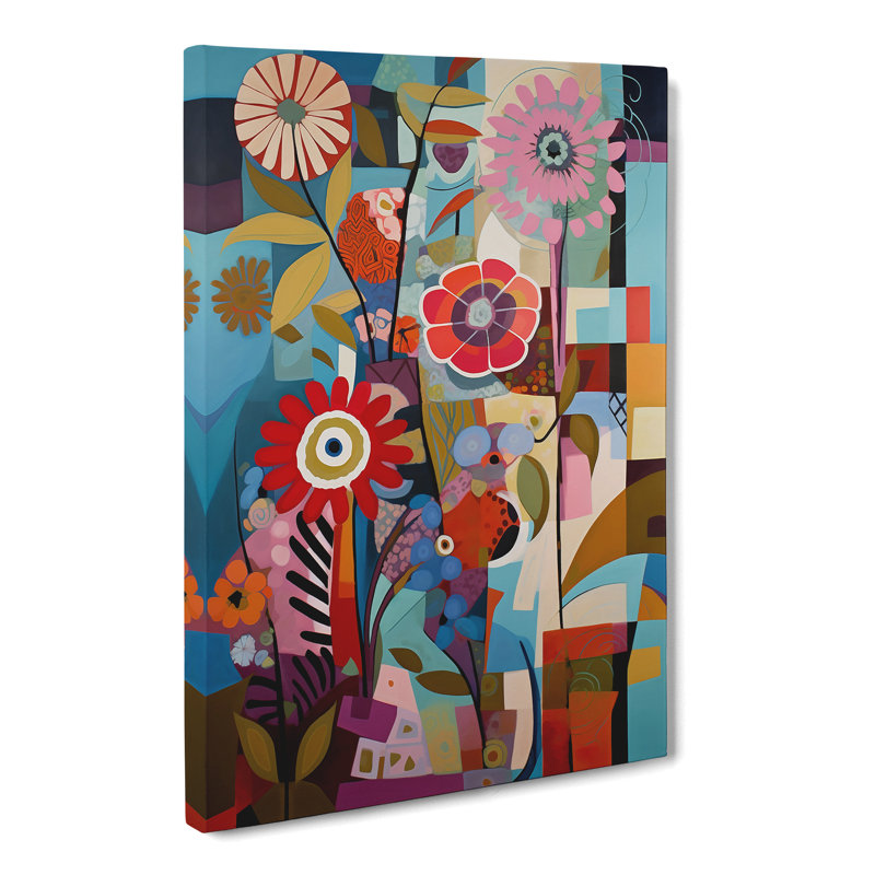 Brimson Flowers Constructivism Vol.1 - Wrapped Canvas, 50cm H x 35cm W x 3cm D