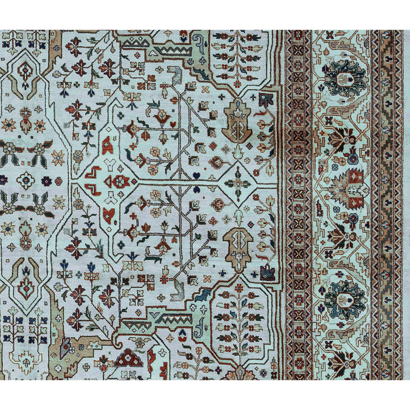 Vegetable Dye One-of-a-Kind Rectangle 11'11" X 18'10" Wool Area Rug in