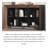 Solid Wood Floor-To-Ceiling Retro Six-Compartment Cabinet Bookcase-1461369171