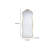 Ari Floor Mirror, 58 Inch, Metal Wavy Frame, Hand Forged Iron-112777755