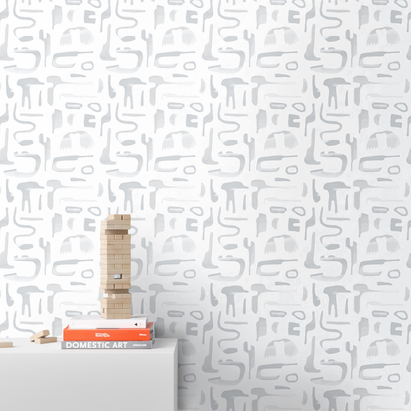 Dean Abstract Wallpaper, Gray