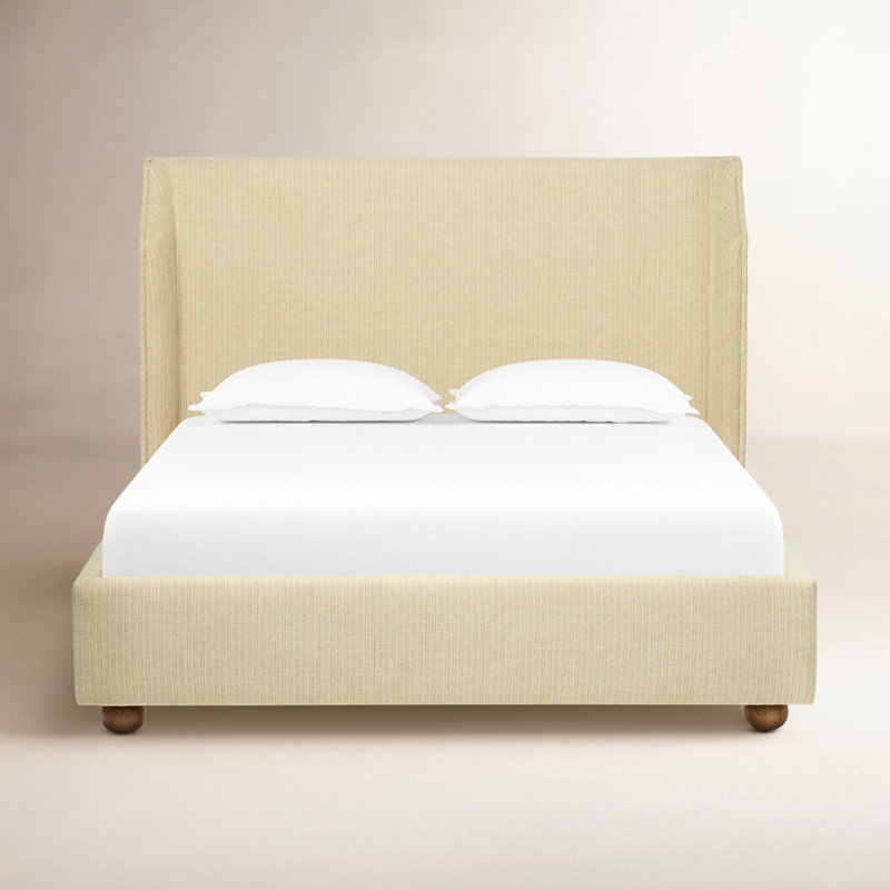 Noelia Bed, King, Laine Natural