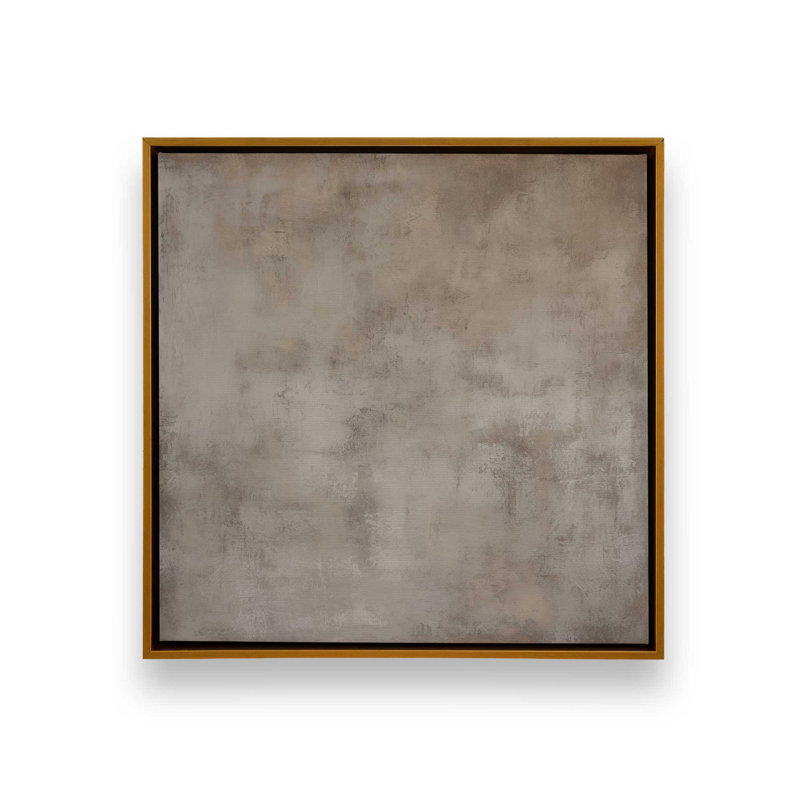 Impression sur toile Rustic Reverie Layers, H 32,75 po x l 32,75 po x P 1,75 po, Cadre flottant or poli, 1