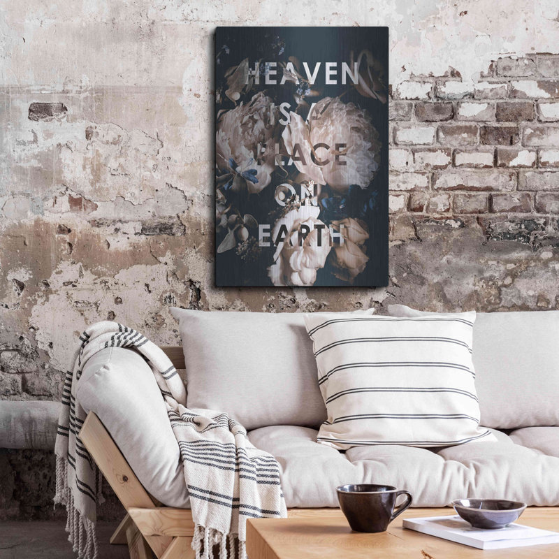 Winston Porter «Heaven Is a Place» par Design Fabrikken, art mural en métal, H 36 po x l 24 po