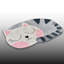 Tapis d'appoint Cuddle Cat, motif de chaton endormi fantaisiste, antidérapant et lavable à la machine-1610954908