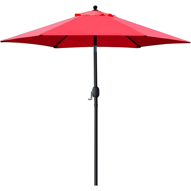 Parasol de table d'extérieur 7,5 pi, Rouge