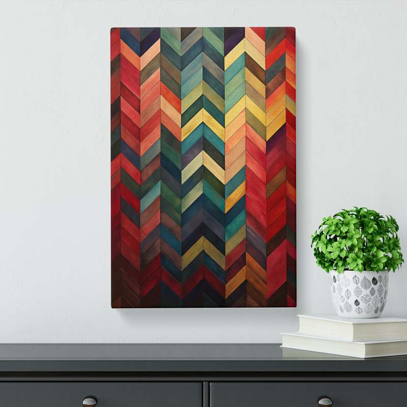 Chevrons Victorian No.2 - Print, 50cm H x 35cm W x 3cm D