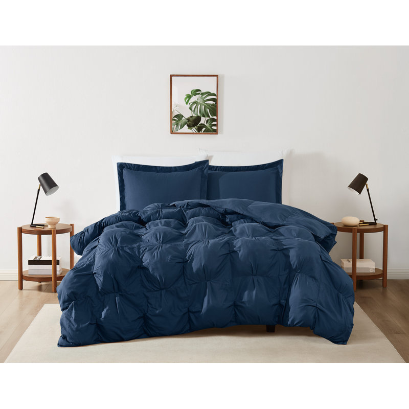 Truly Soft Cloud Puffer, Twin XL Comforter + 1 Standard Sham, Dark Blue