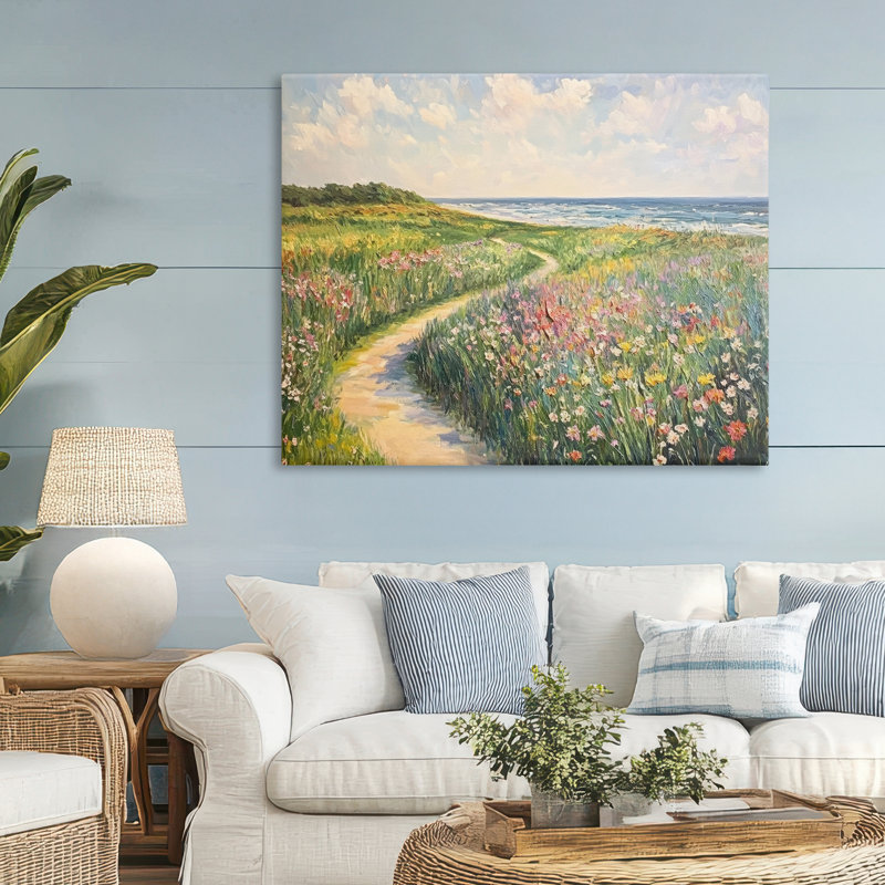 Impressionniste, impression par Coastal Meadow, par Petal Prints Design, H 36 po x l 48 po