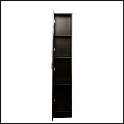 Freestanding Cabinet with Inadjustable Shelves and Two Doors, Perfect for Kitchen and Dining Room Storage by Ebern Designs