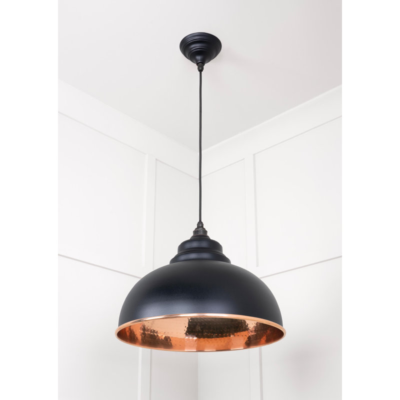 Harborne 1 - Light Dome Pendant, Black, 27" H x 26" W x 26" D