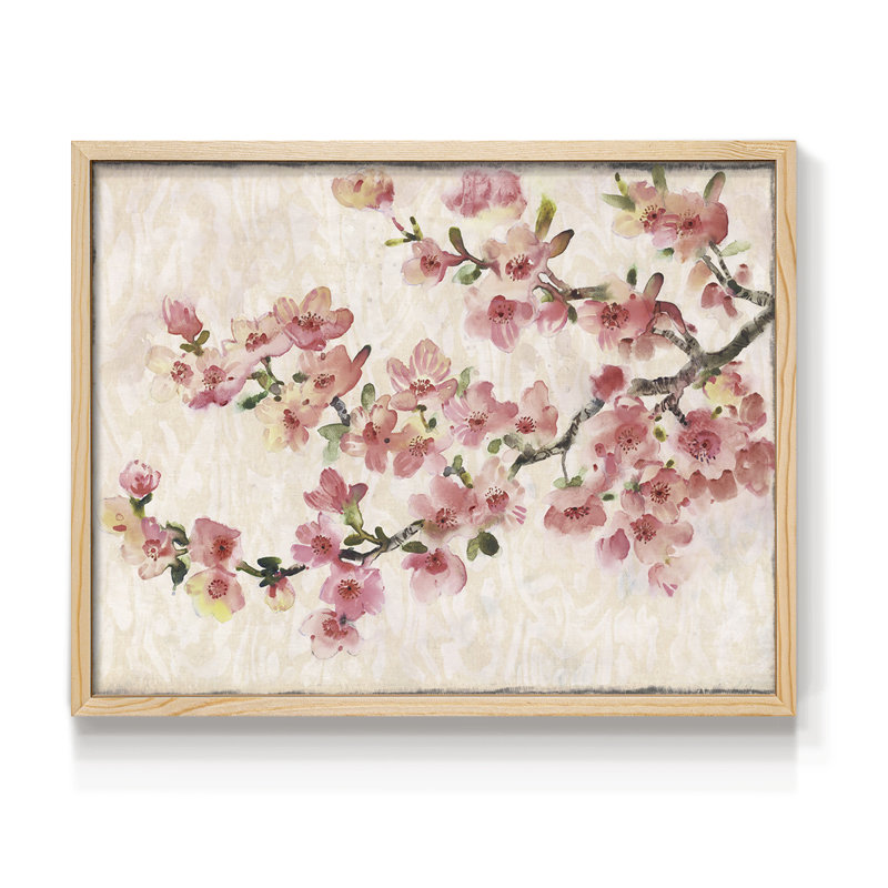 «Cherry Blossom Composition I», reproduction encadrée, Naturel, H 22 po x l 28 po