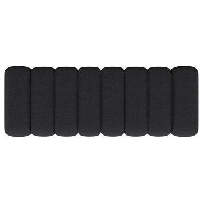 Delsur Charcoal Fabric Upholstered Tufted Accent Bench