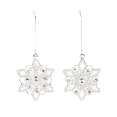 4'' Glass Holiday Shaped Ornament