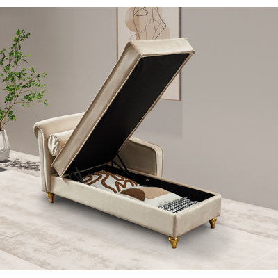 Garrad Velvet Chaise Lounge